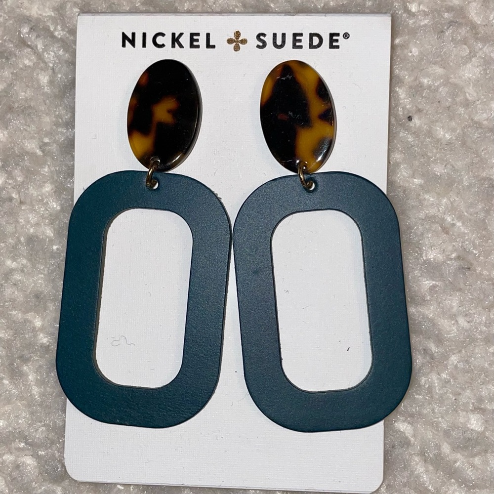 NWT Nickel+Suede Earrings